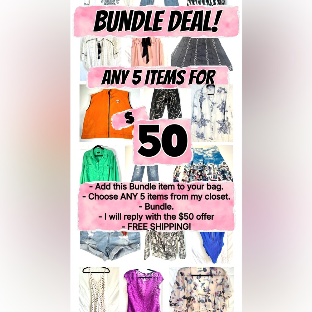 👗!!! 5 for‎ $50 BUNDLE !!!👗